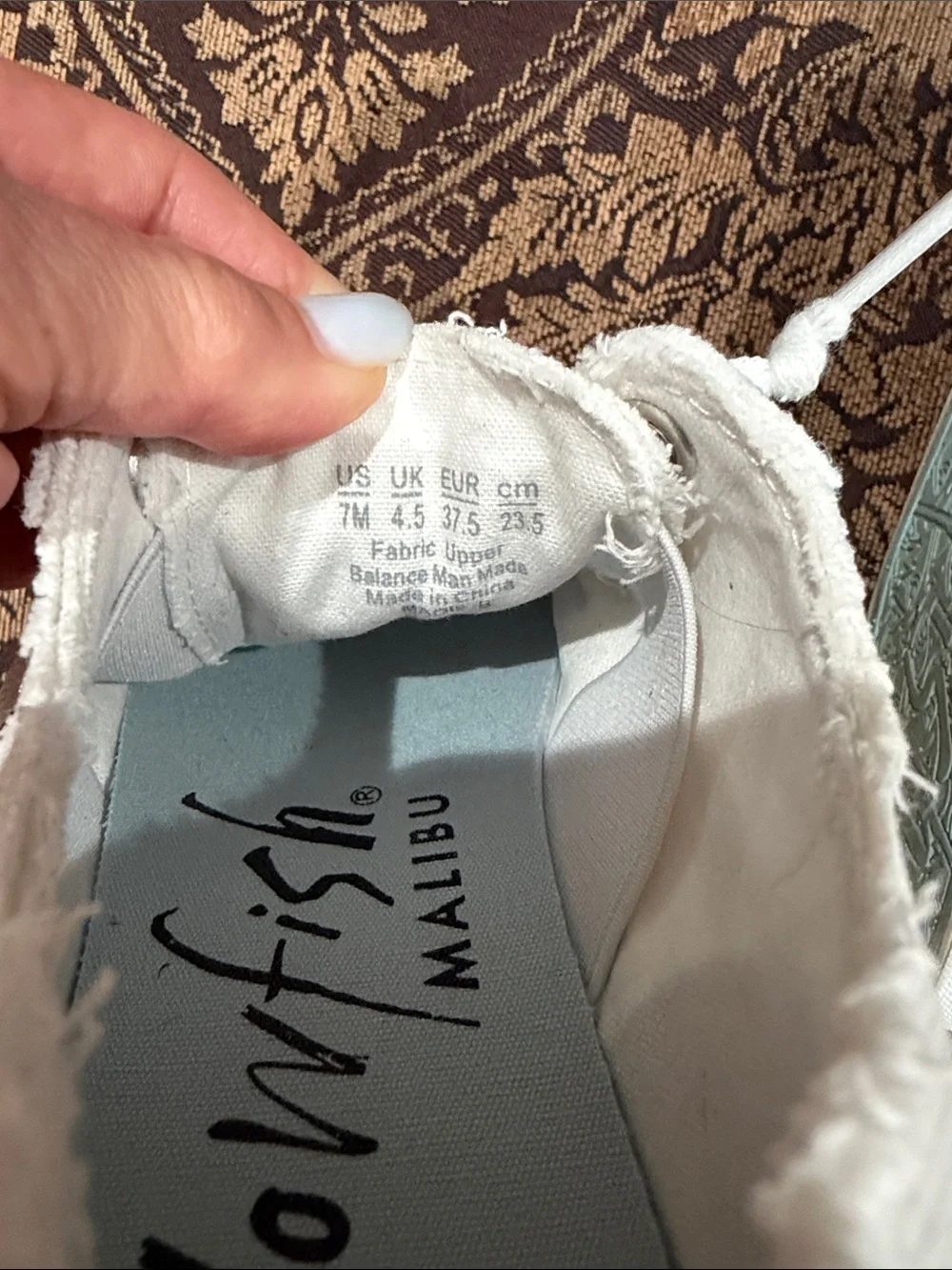 Blowfish Malibu Canvas Sneakers with Multicolor Floral Embroidery